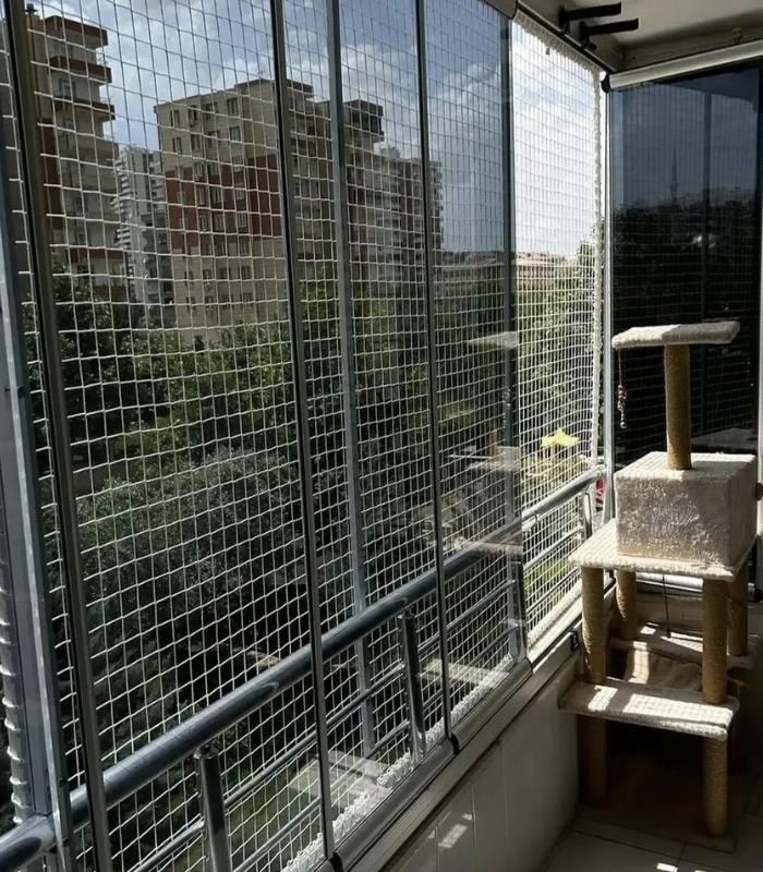 istanbul balkon guvenlik agi ve kedi filesi